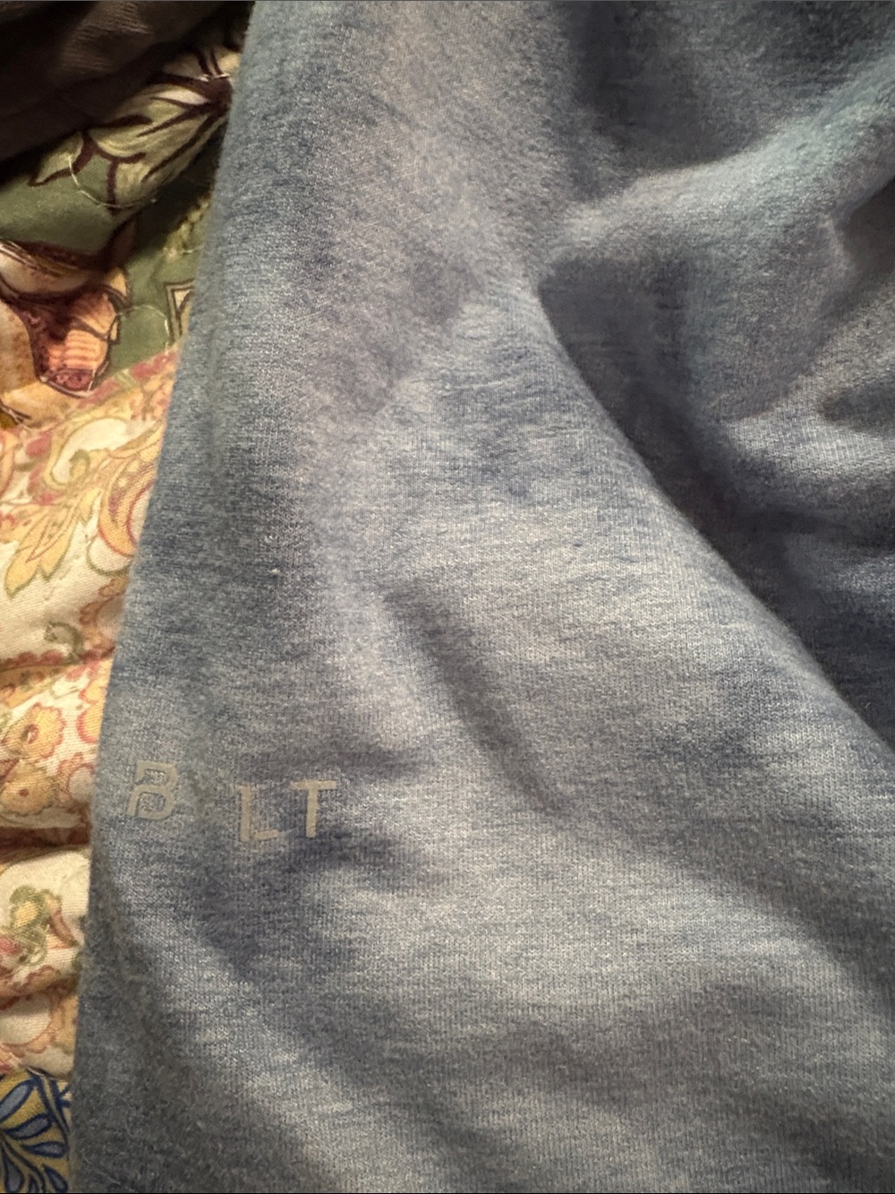 BYLT Basics Gray & Light Blue Tie-Dye Short Sleeve Tee - Picture 5 of 5